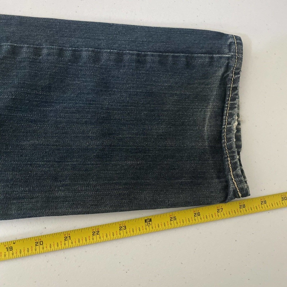 Levi's 501 Original Straight Button Fly Jeans Men's Blue Distressed Size 32x30 - Picture 10 of 12